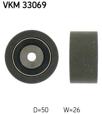 Deflection/Guide Pulley, V-ribbed belt - VKM 33069 SKF